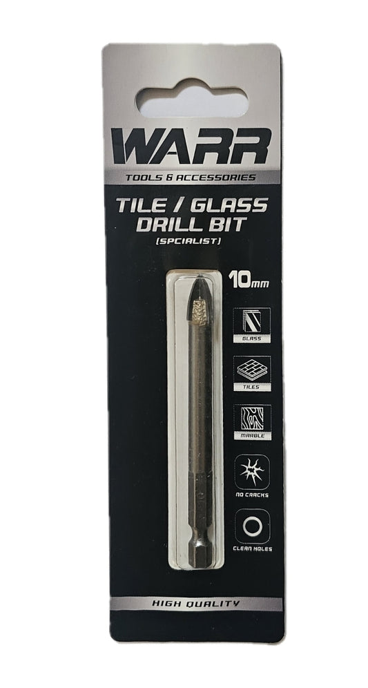 10mm Hex Tip Tile/Glass drill bit (10Packs)